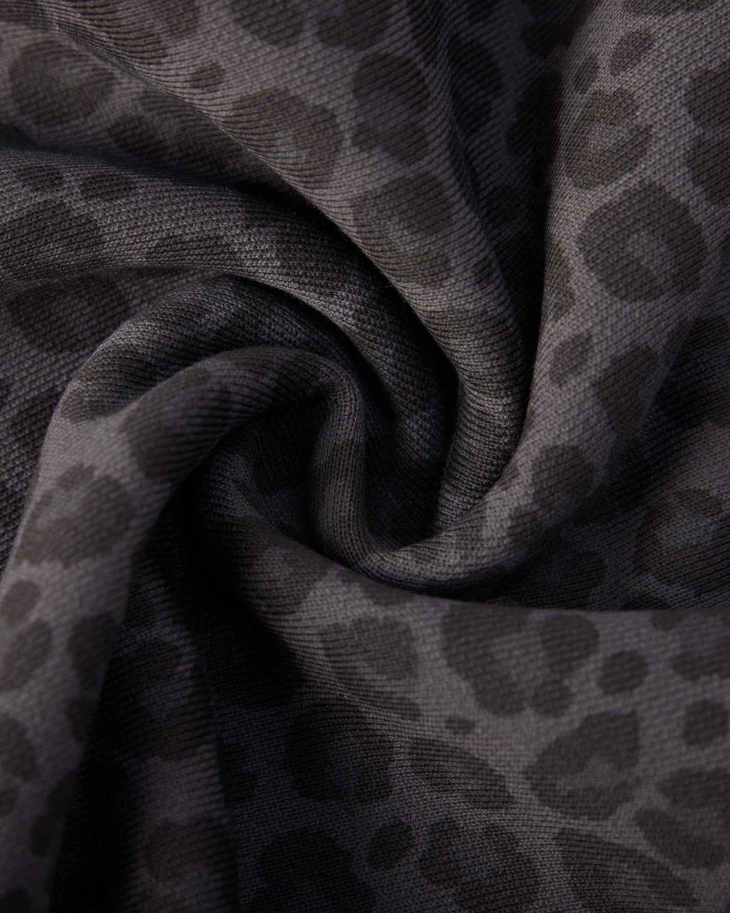 Leopard Art Sweat Pants - Black