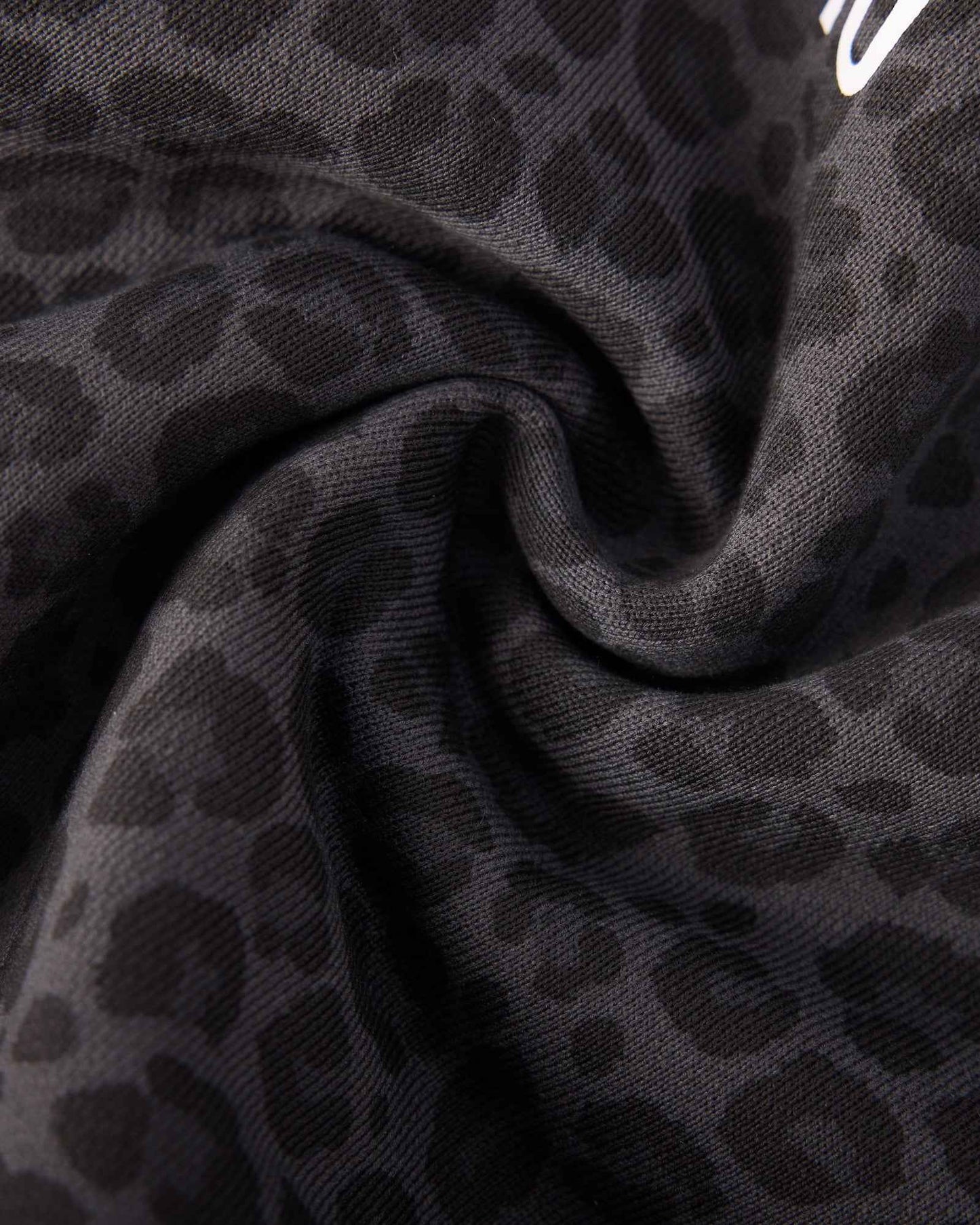 LEOPARD ART HOODIE - BLACK