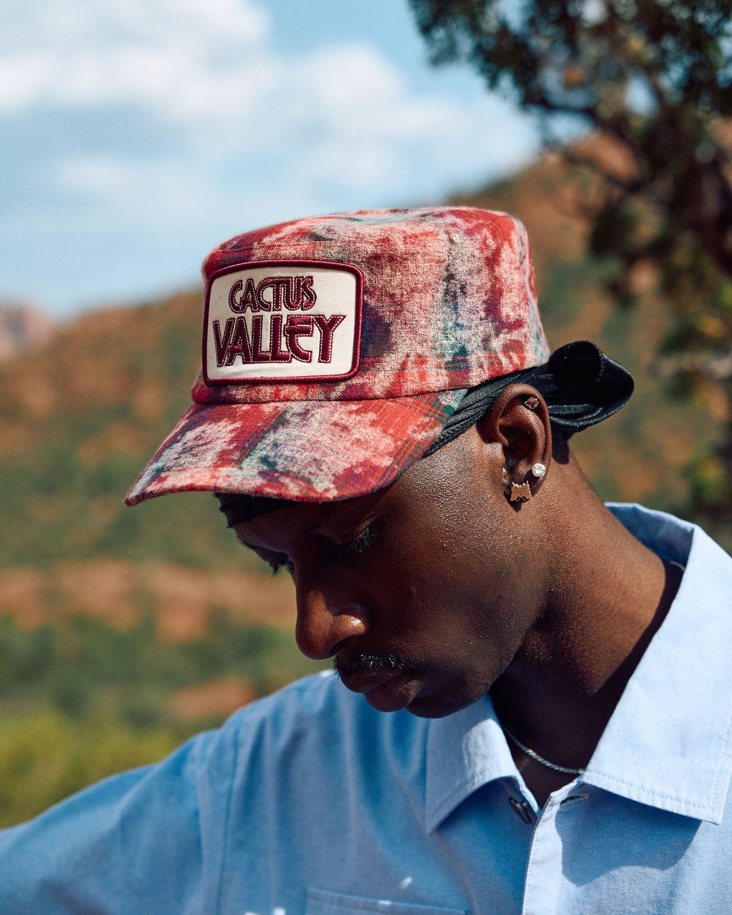 Flannel Painters Cap - Red