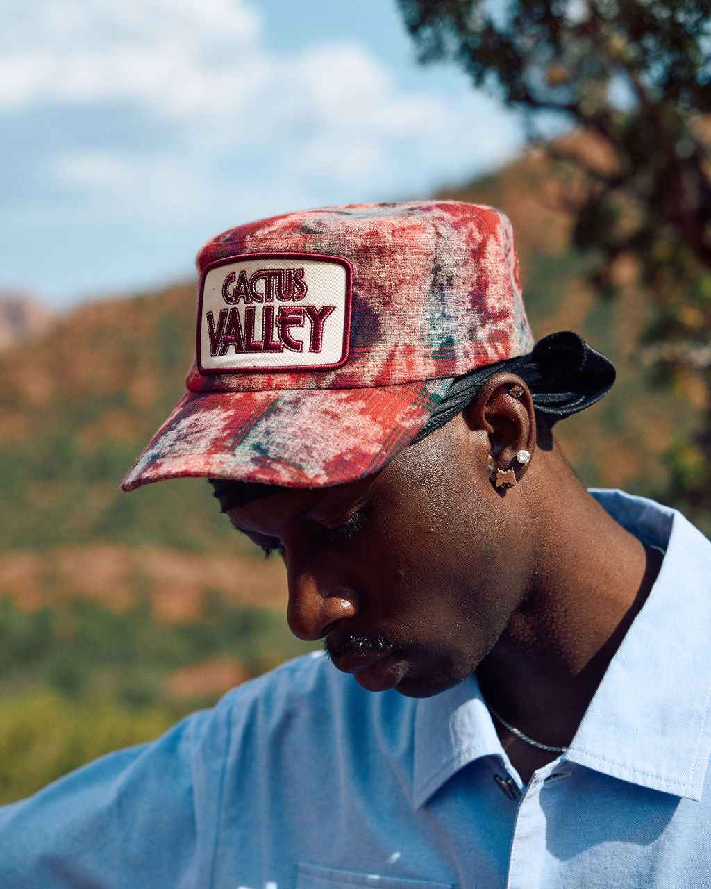 Flannel Painters Cap - Red