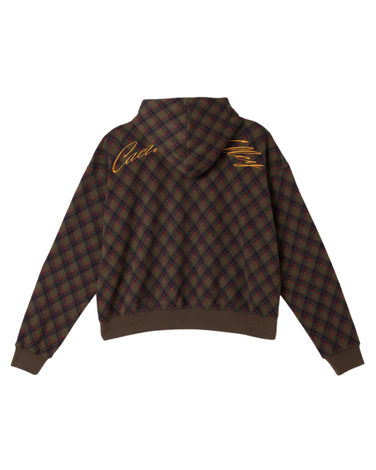 Cactus Plaid Hoodie