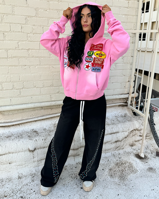 Rest Stop Hoodie - Pink