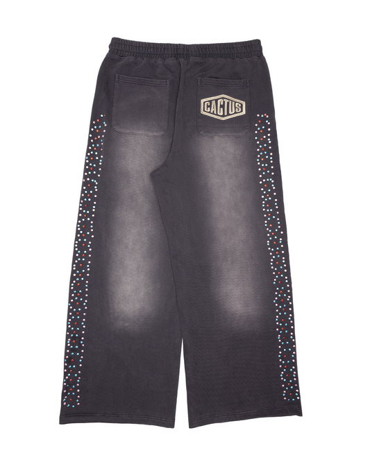 CRYSTAL CACTUS SWEATS - VINTAGE BLACK