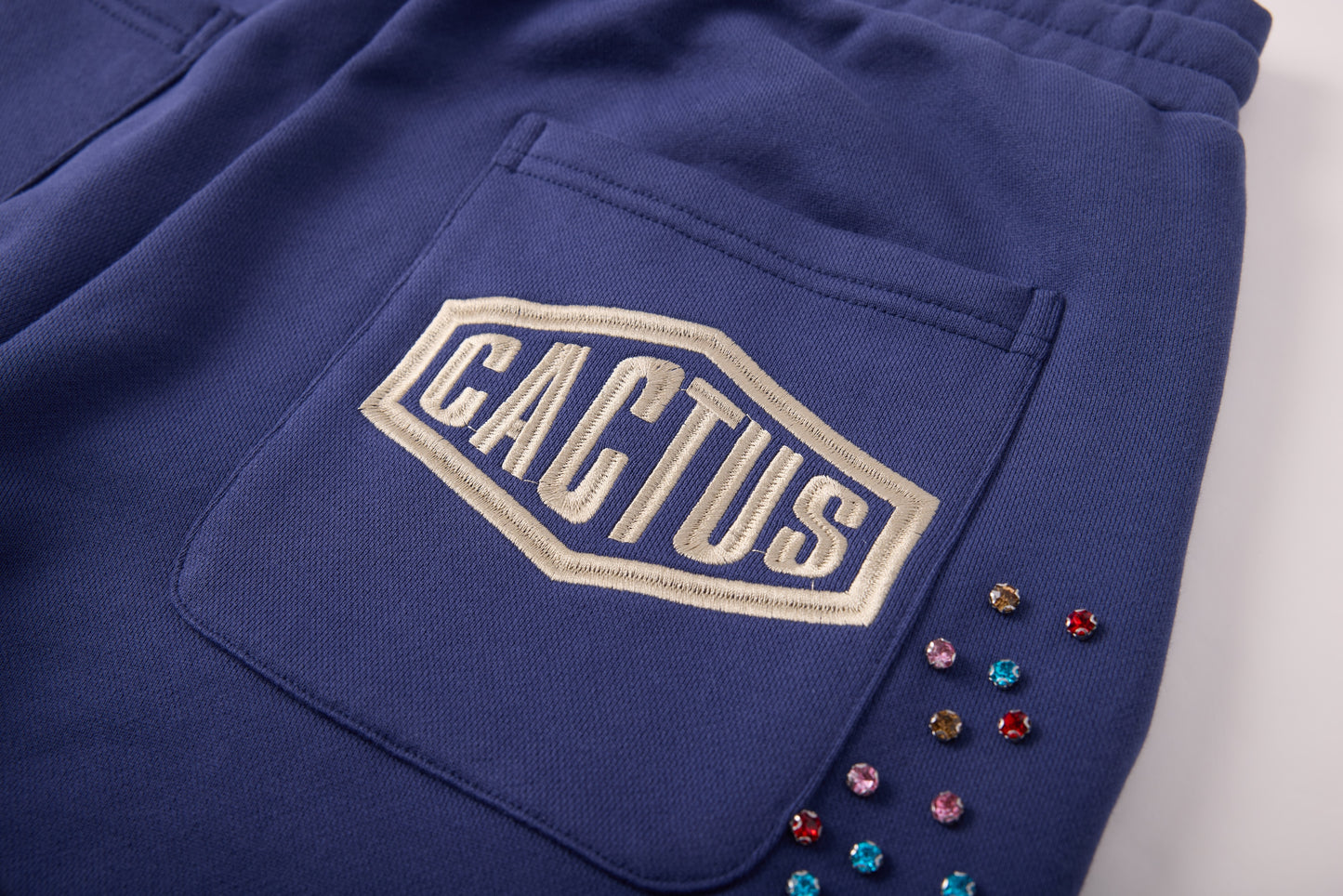 Crystal Cactus Sweats - Navy