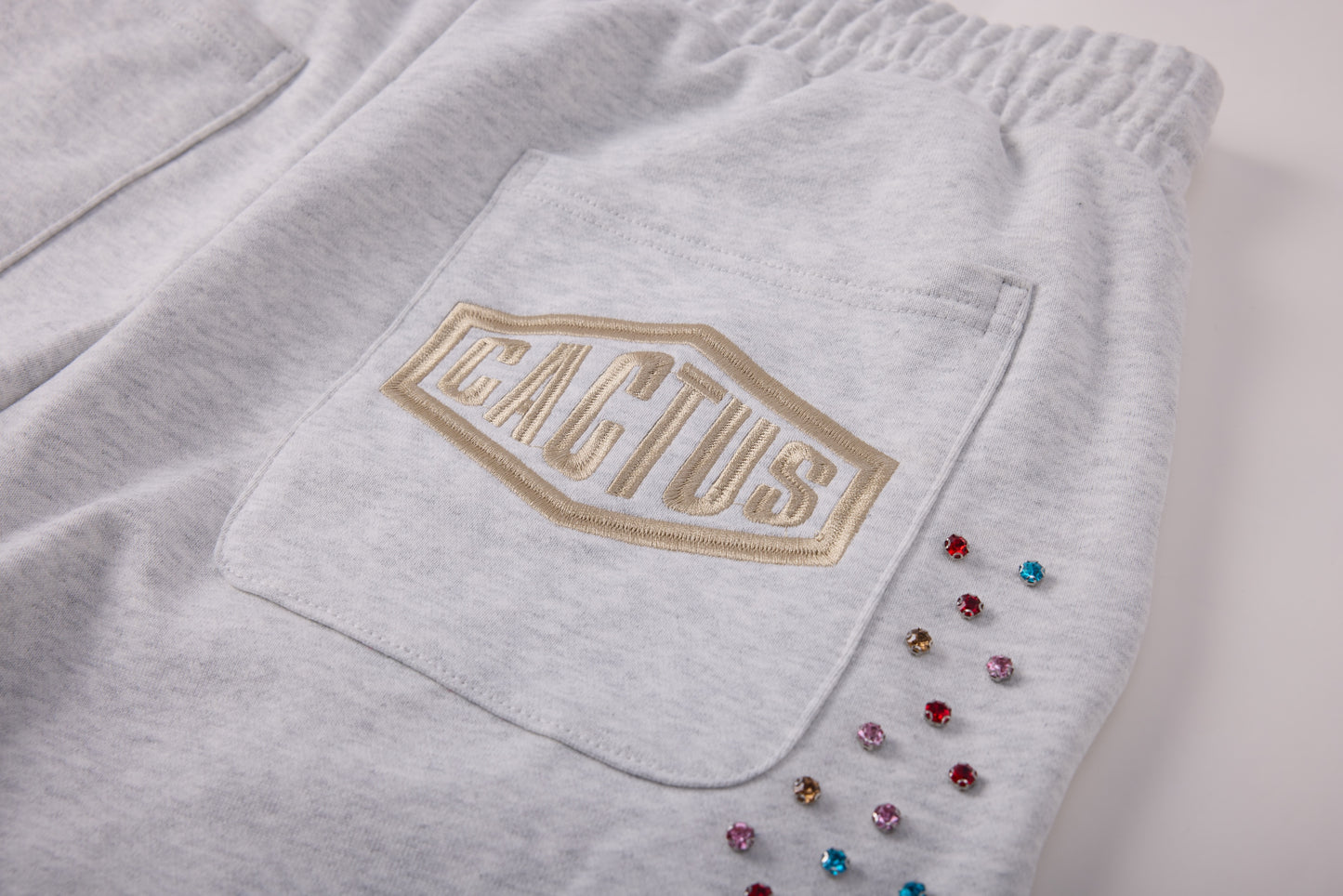 Crystal Cactus Sweats - Grey