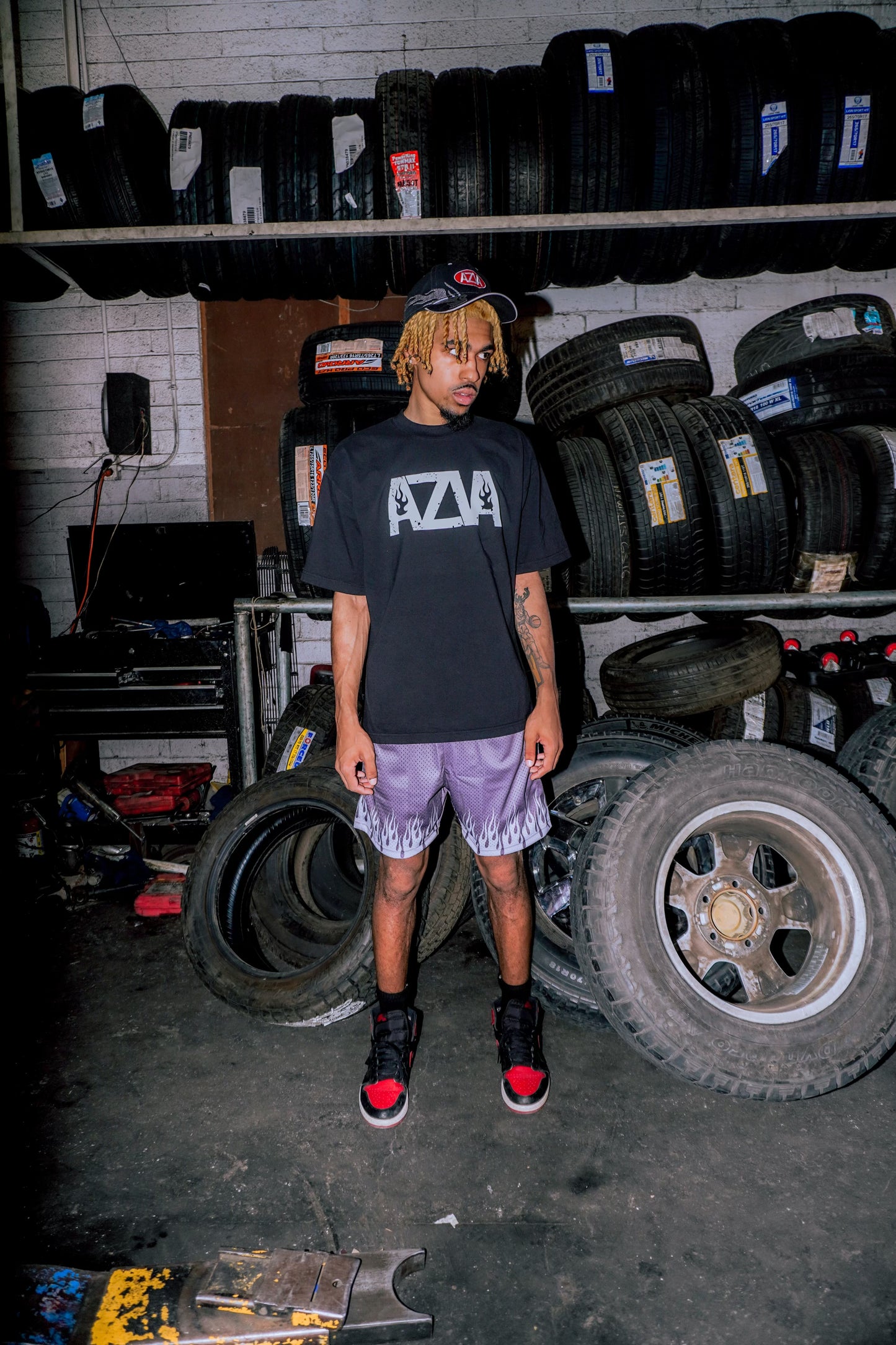 Flame Mesh Shorts