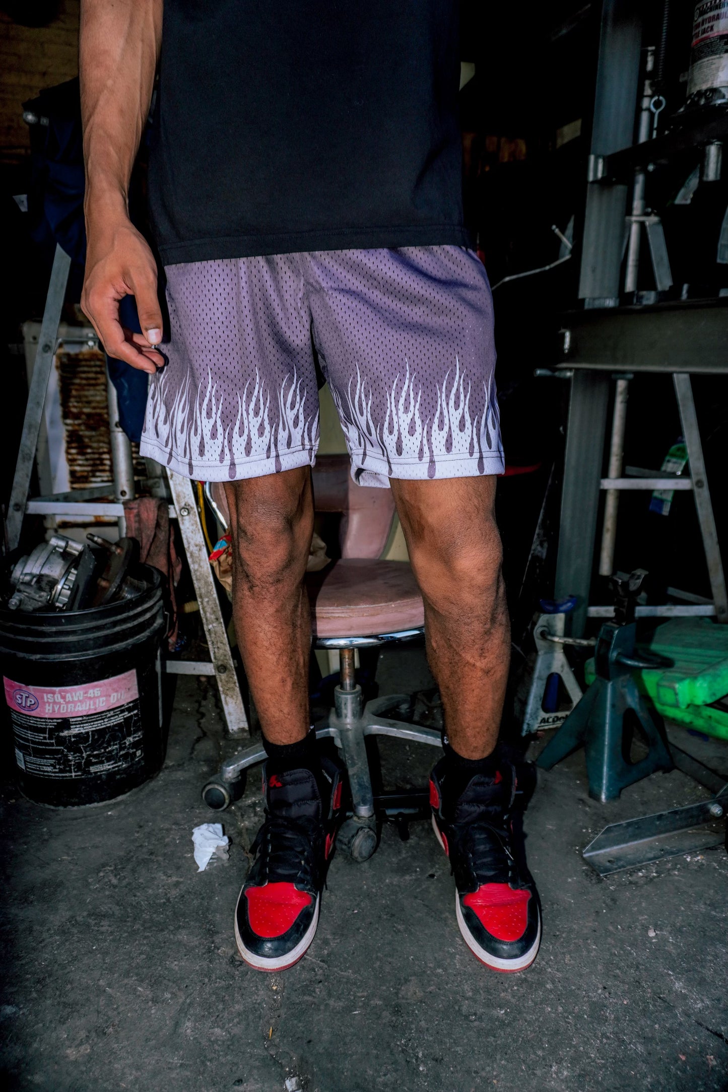 Flame Mesh Shorts