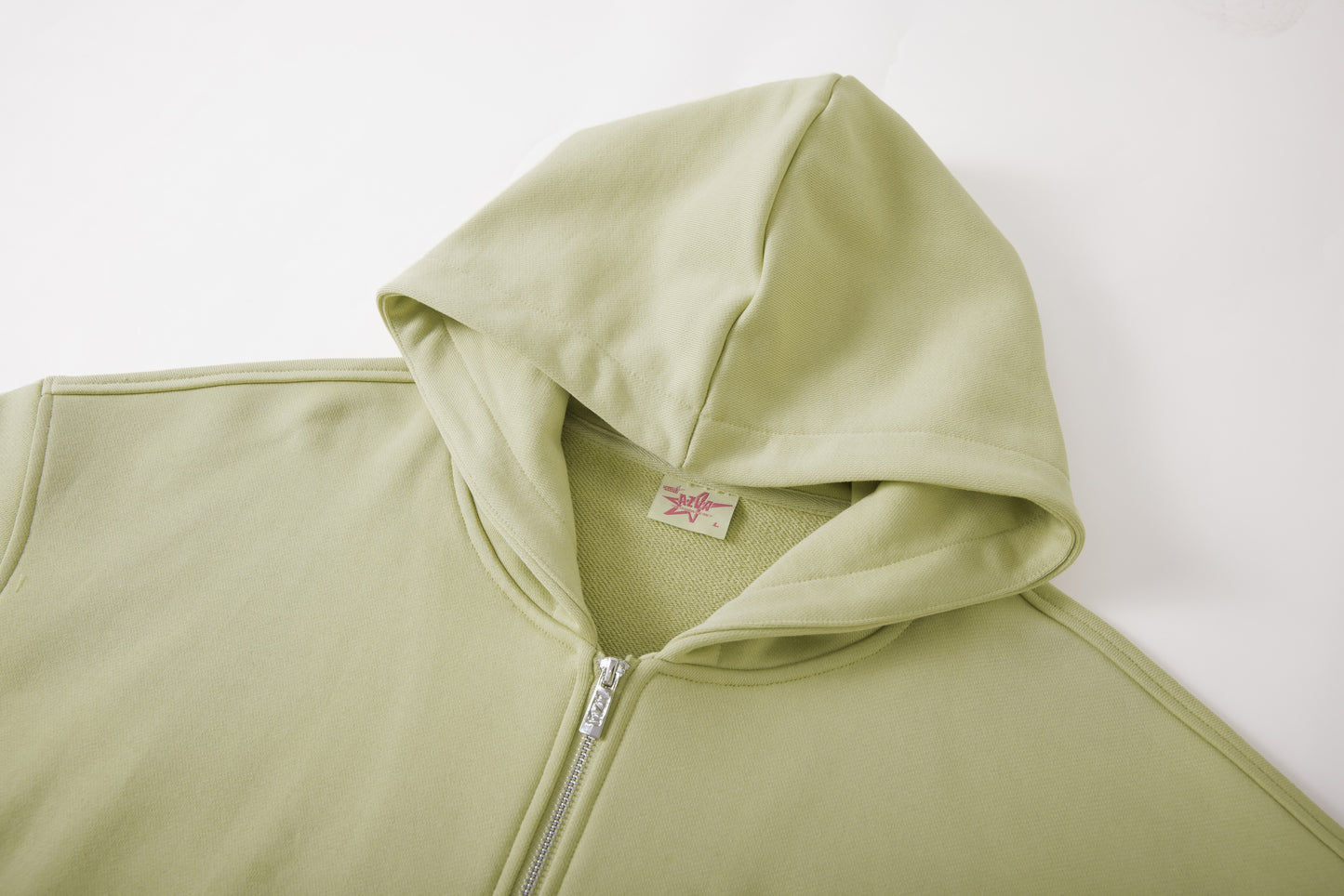 CRYSTAL CACTUS ZIP HOODIE - BEIGE