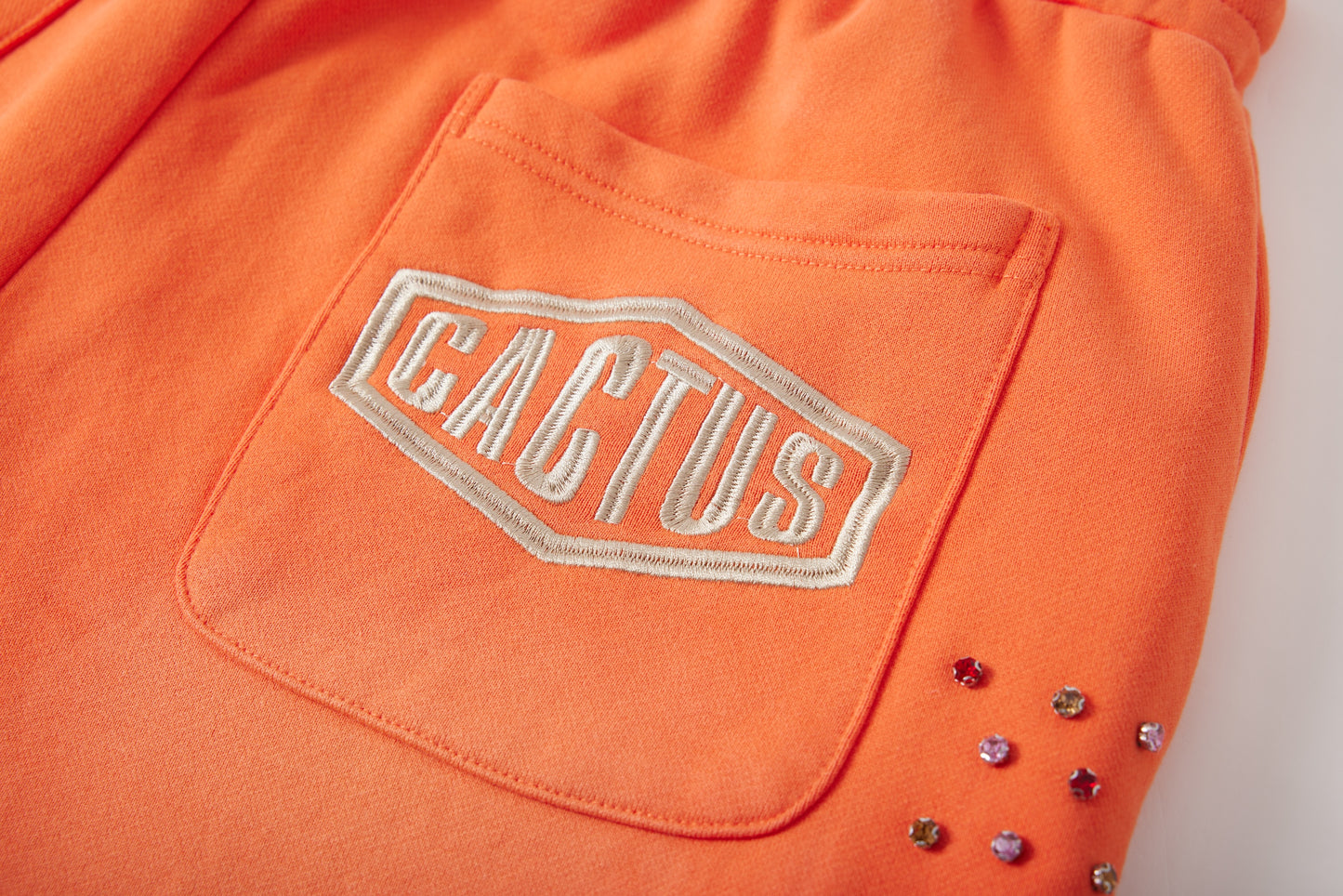 CRYSTAL CACTUS SWEATS - ORANGE