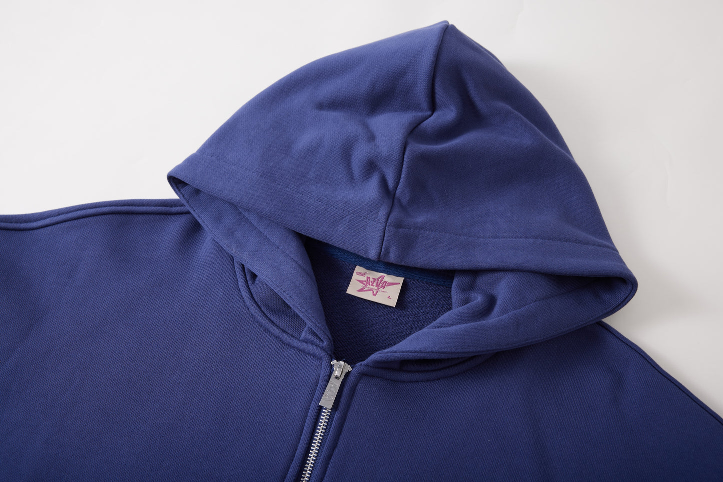 CRYSTAL CACTUS ZIP HOODIE - NAVY
