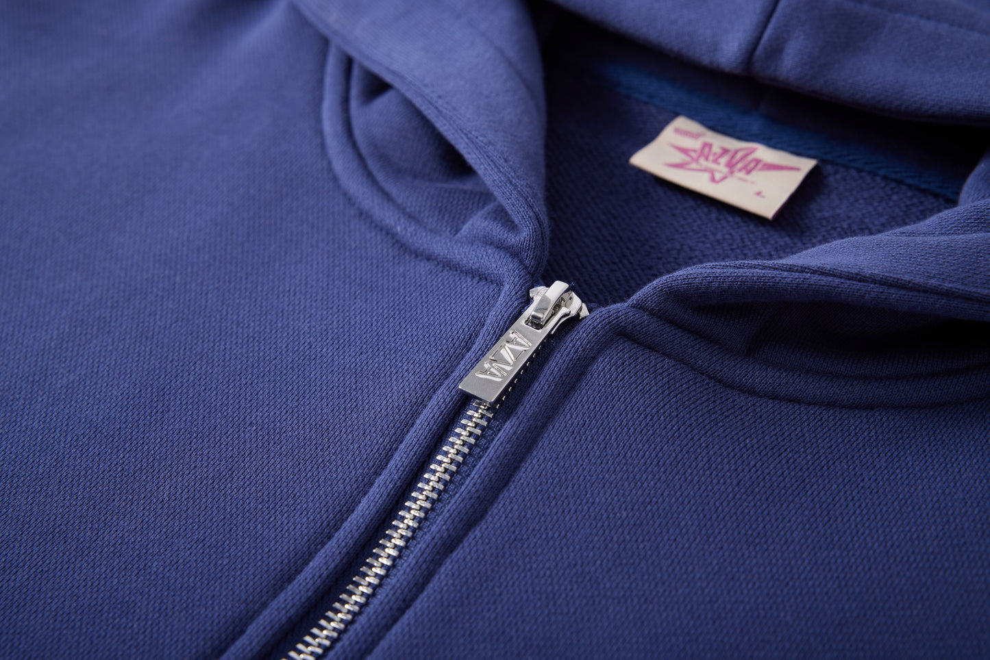 CRYSTAL CACTUS ZIP HOODIE - NAVY