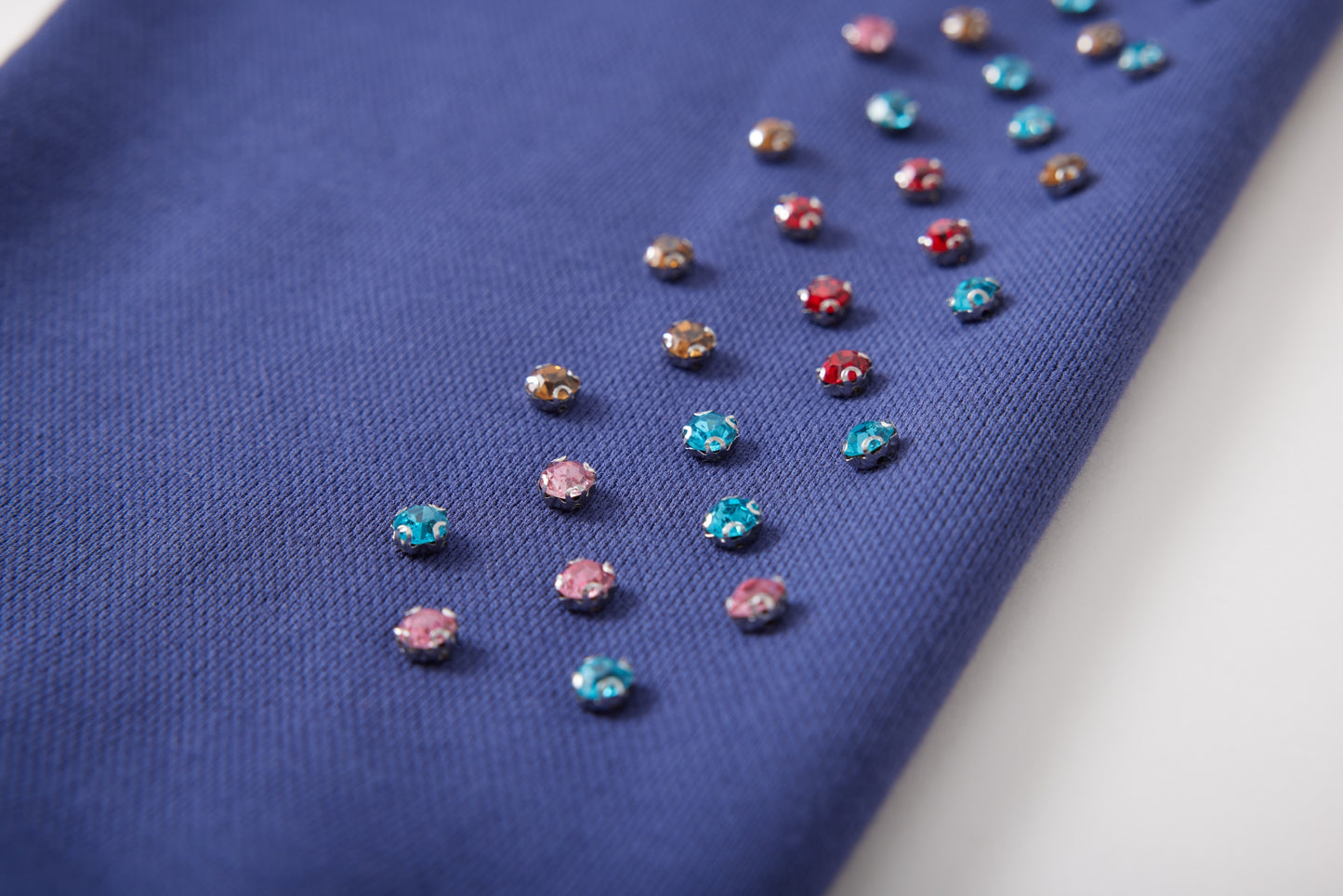 CRYSTAL CACTUS ZIP HOODIE - NAVY