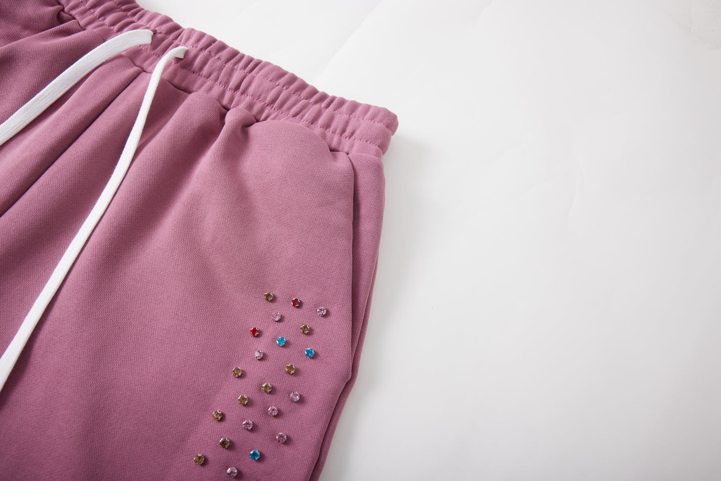 Crystal Cactus Sweat Shorts - Raspberry