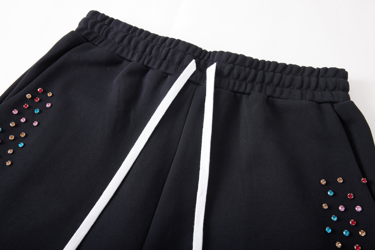Crystal Cactus Sweat Shorts - Black