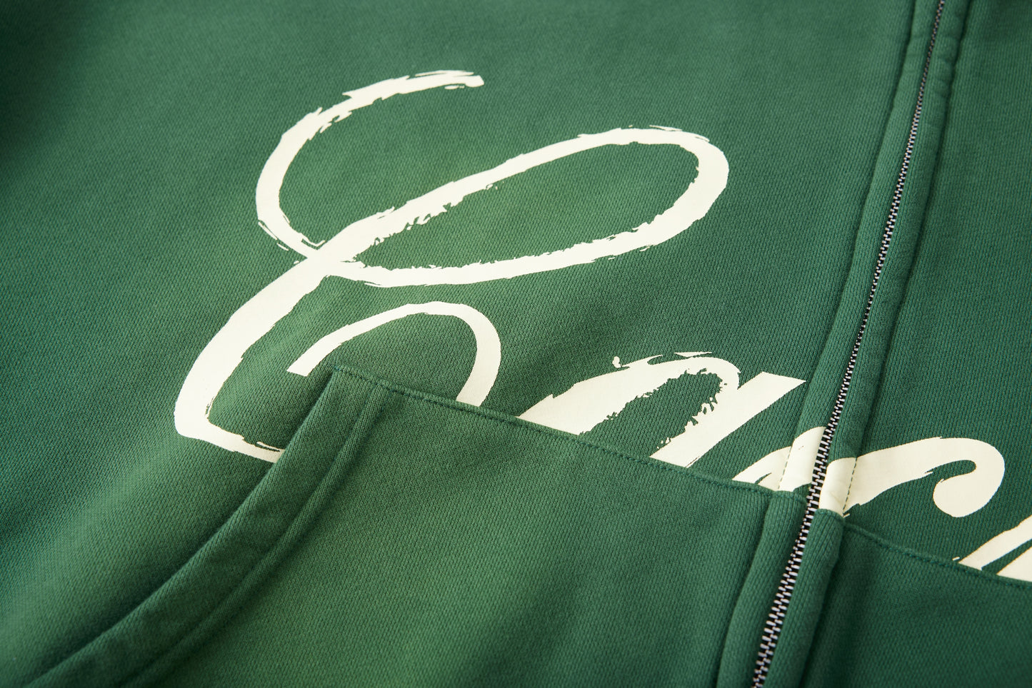 Hidden Crystal Zip Hoodie