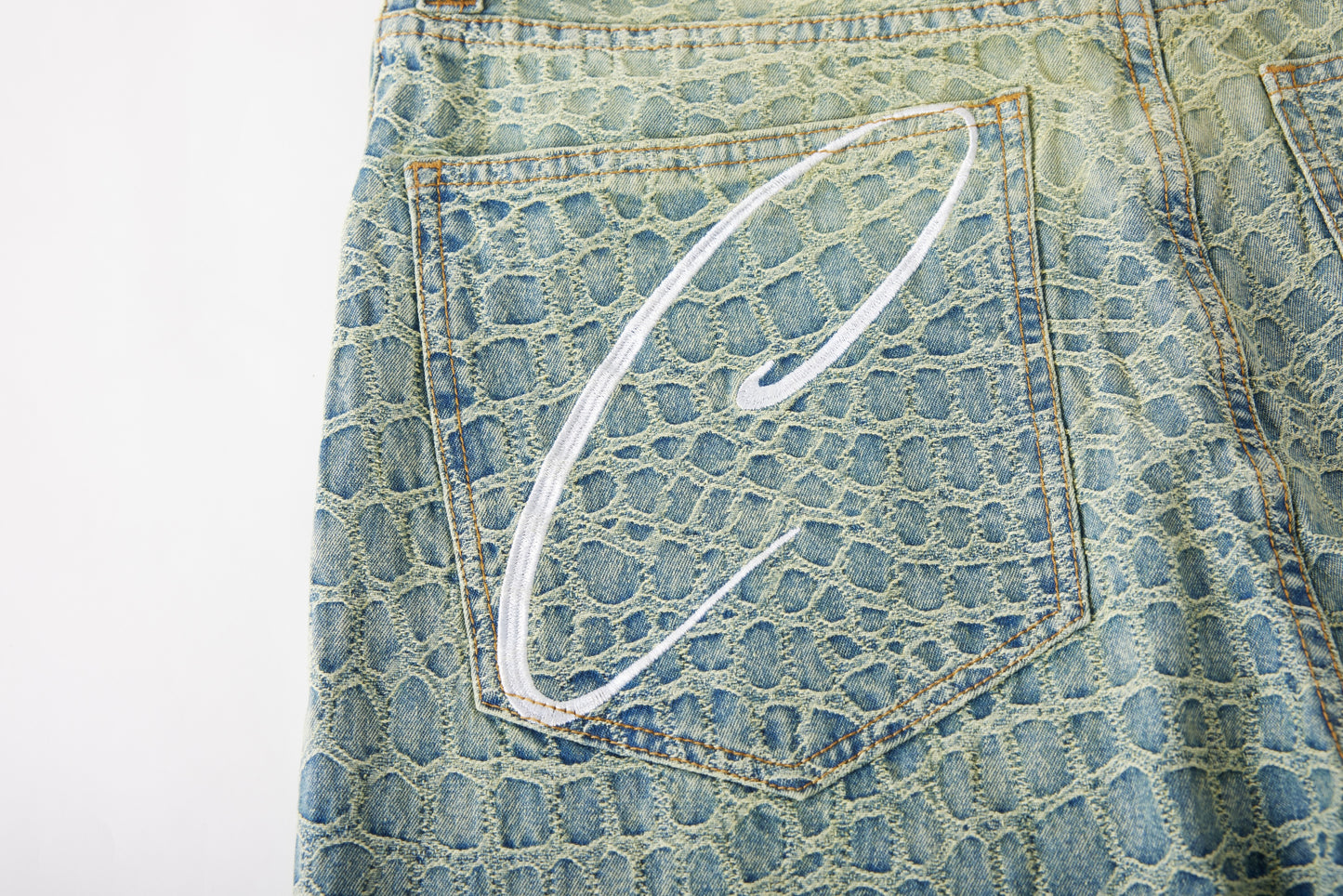 Snakeskin Denim