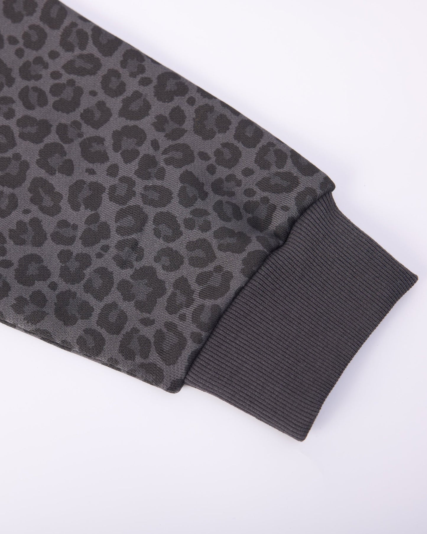 LEOPARD ART HOODIE - BLACK