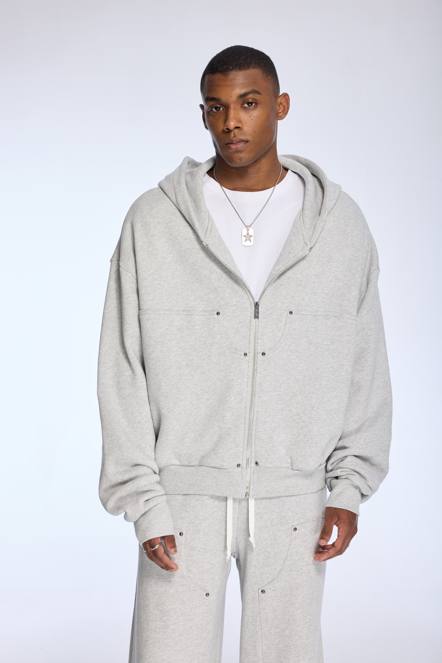 CARPENTER ZIP UP HOODIE