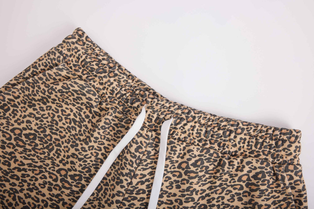 Leopard Sweat Shorts