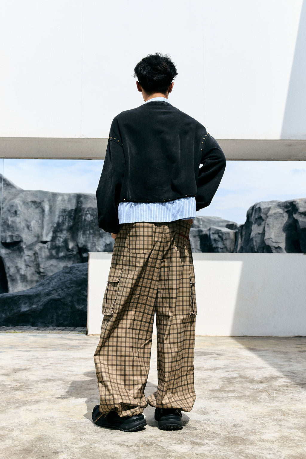 PLAID SKI PANTS