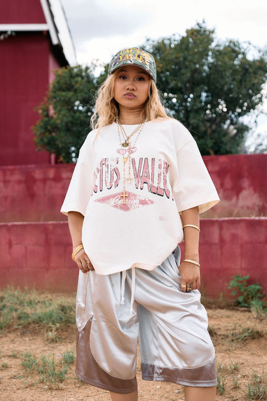 CHERRY TEE - WHITE