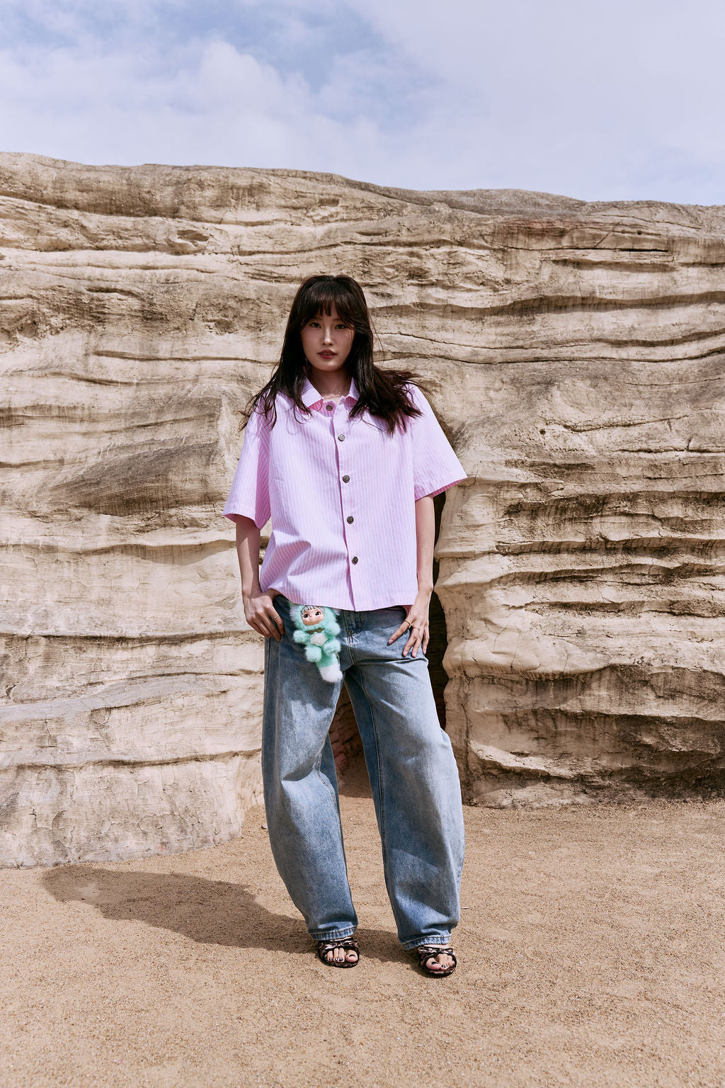 Bubble gum button up