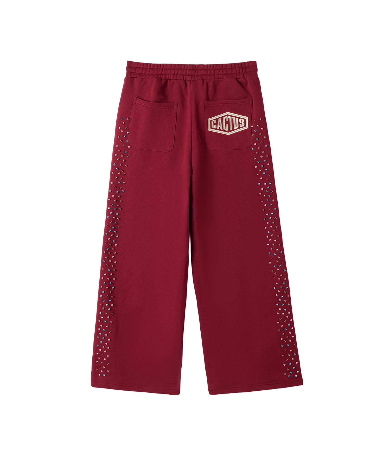CRYSTAL CACTUS SWEATS - MAROON