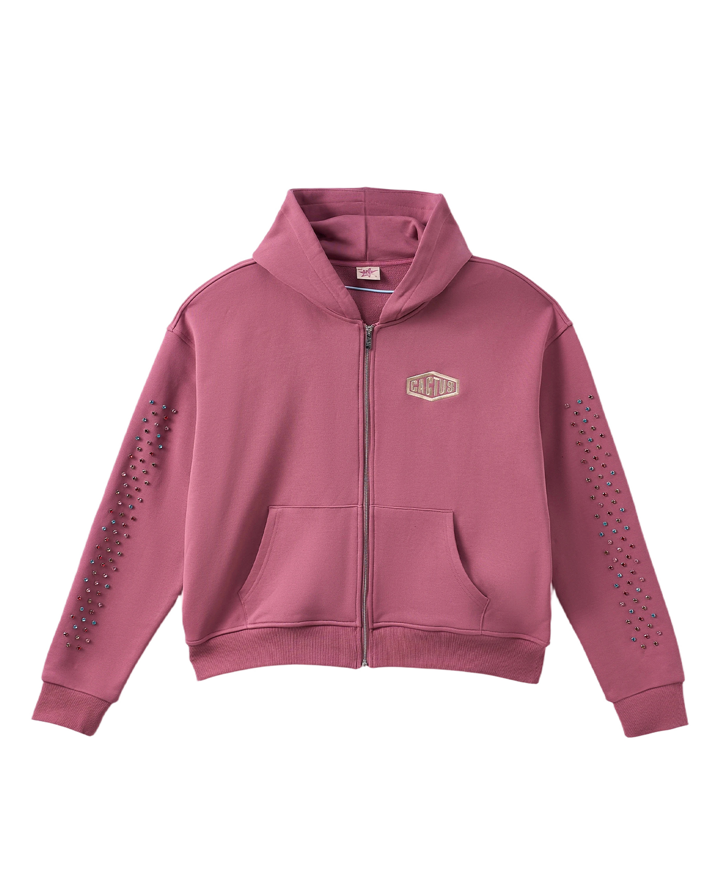 Crystal Cactus Zip Hoodie