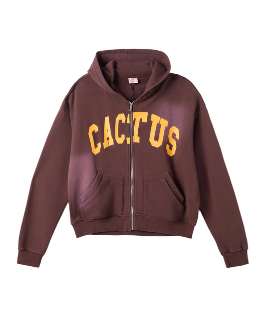 Crooked Cactus Zip Hoodie