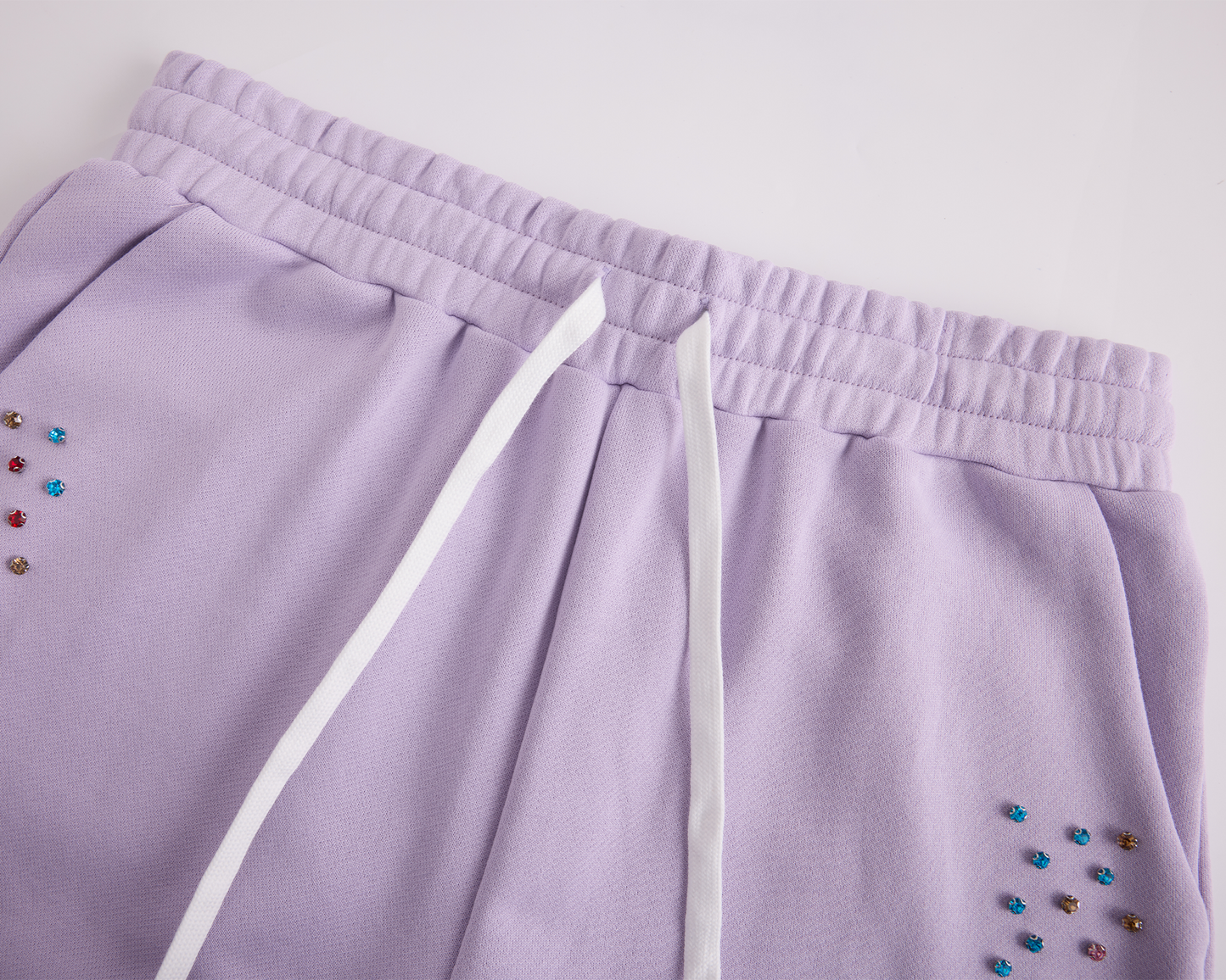 Crystal Cactus Sweat Shorts - Lavender
