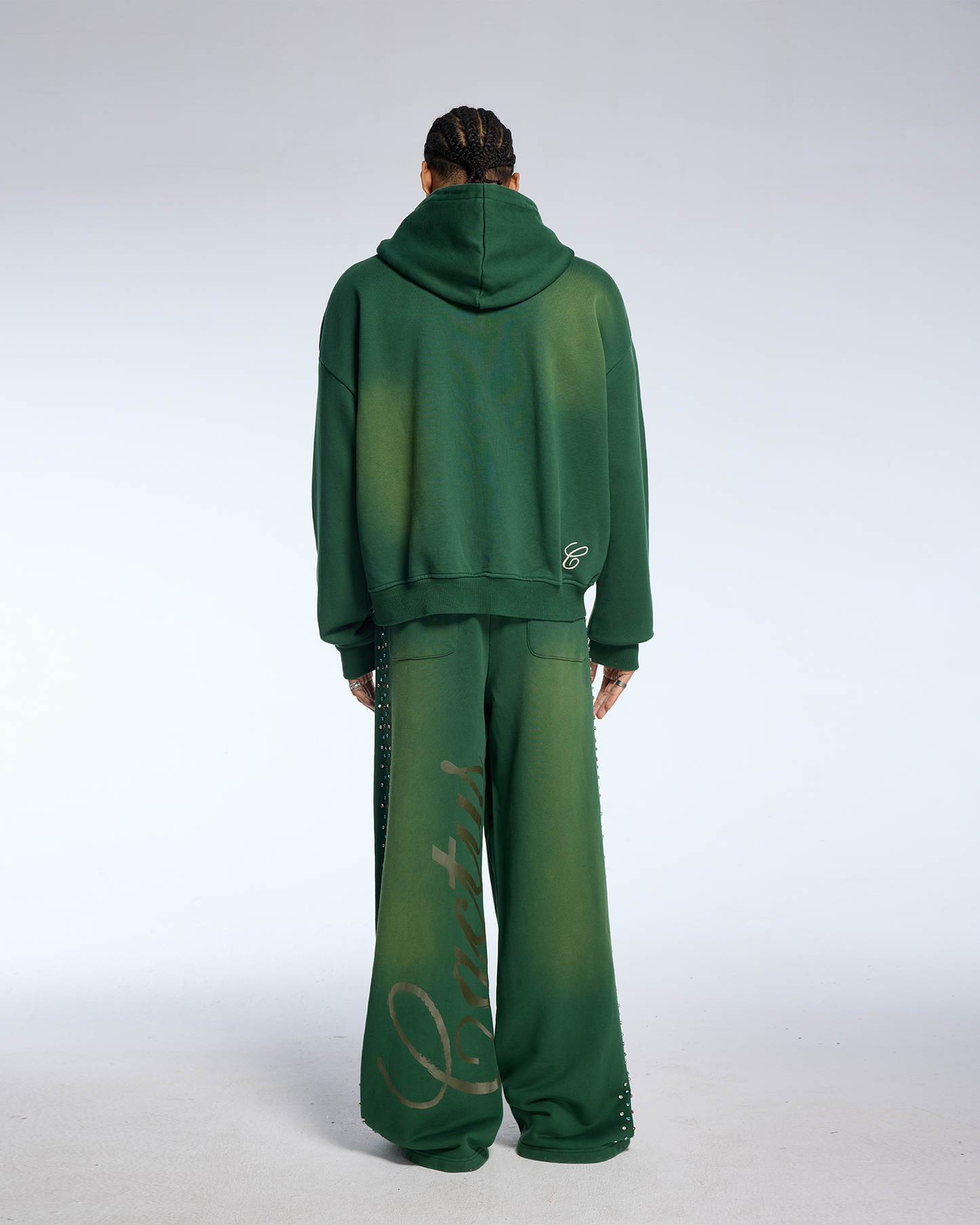 Hidden Crystal Zip Hoodie