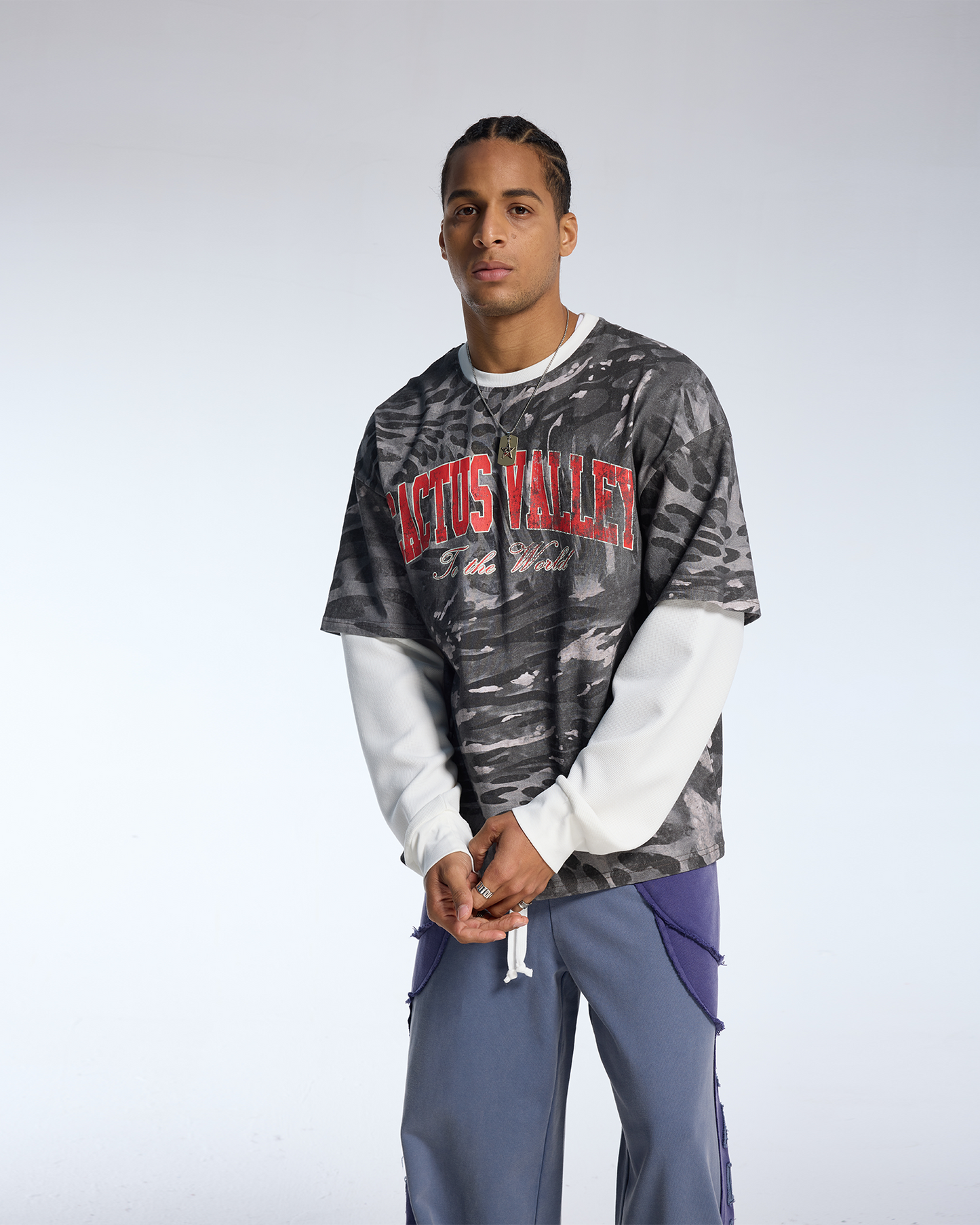 Cactus Abstract Long-Sleeve