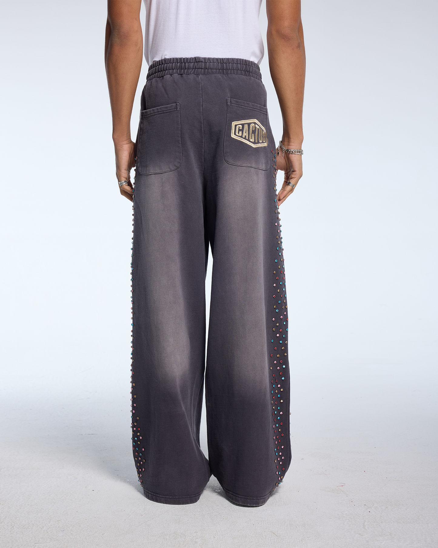 CRYSTAL CACTUS SWEATS - VINTAGE BLACK