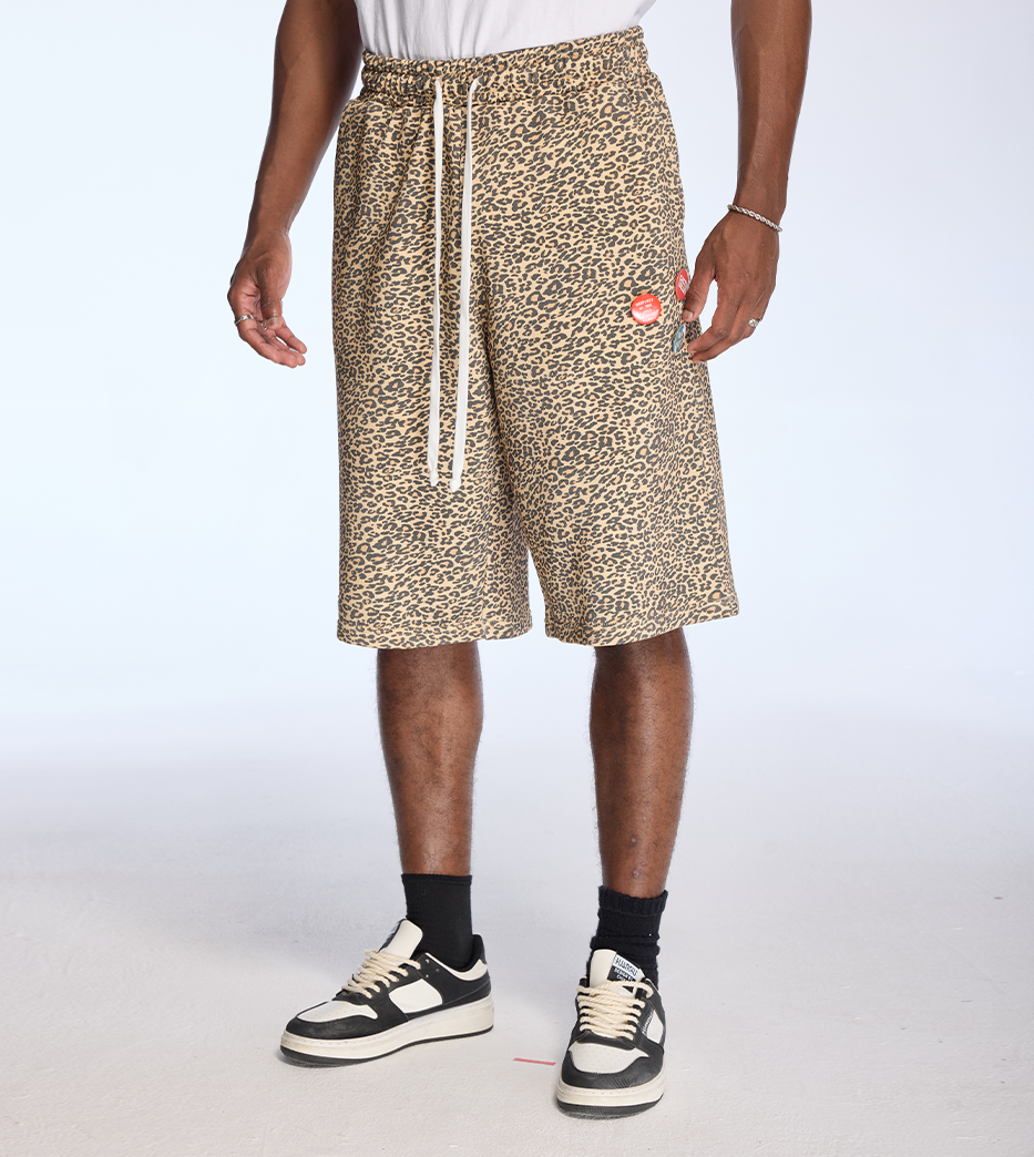 Leopard Sweat Shorts