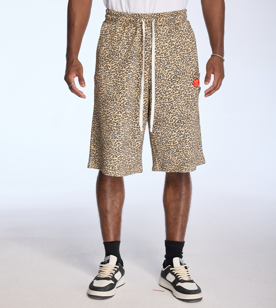 Leopard Sweat Shorts