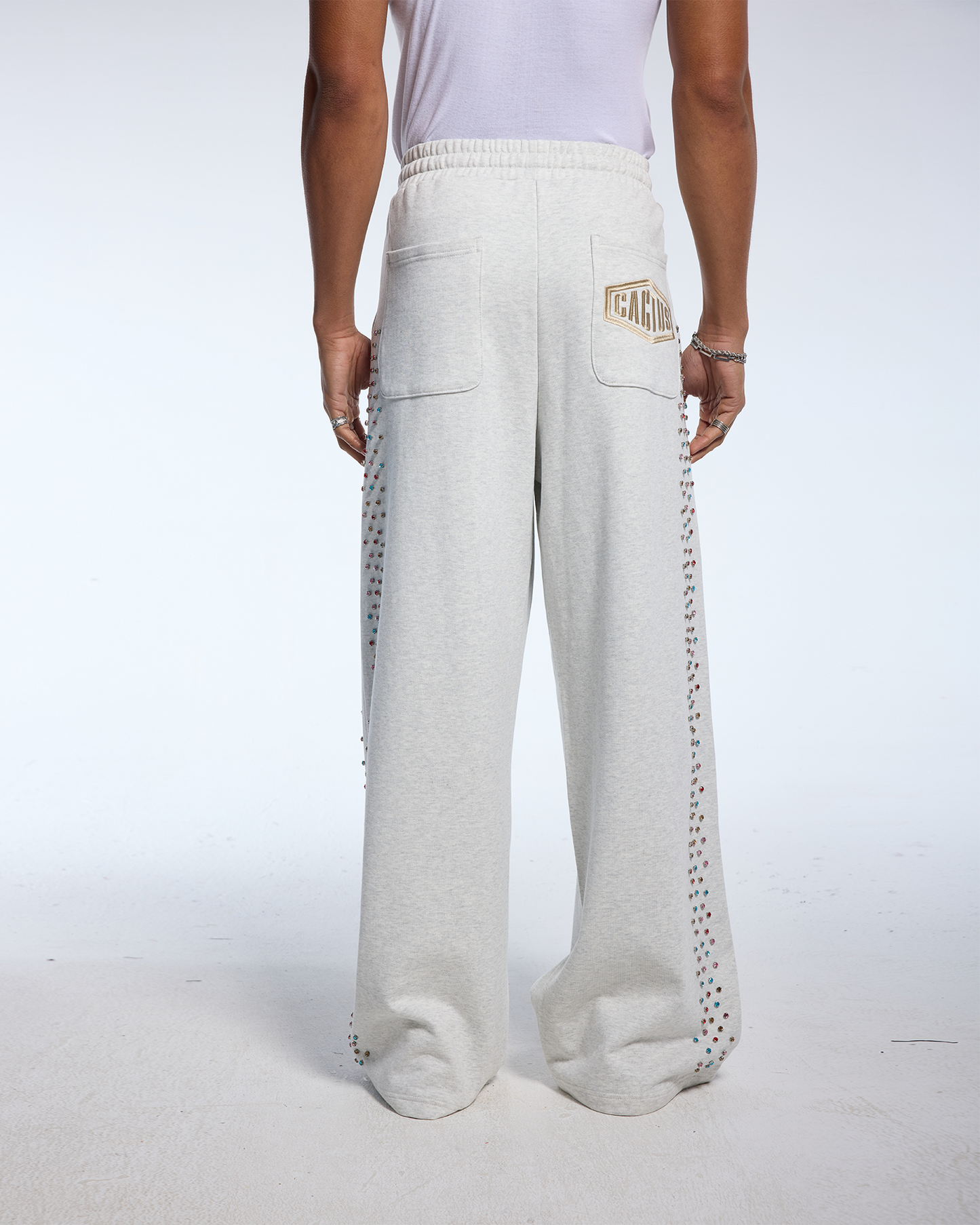 Crystal Cactus Sweats - Grey