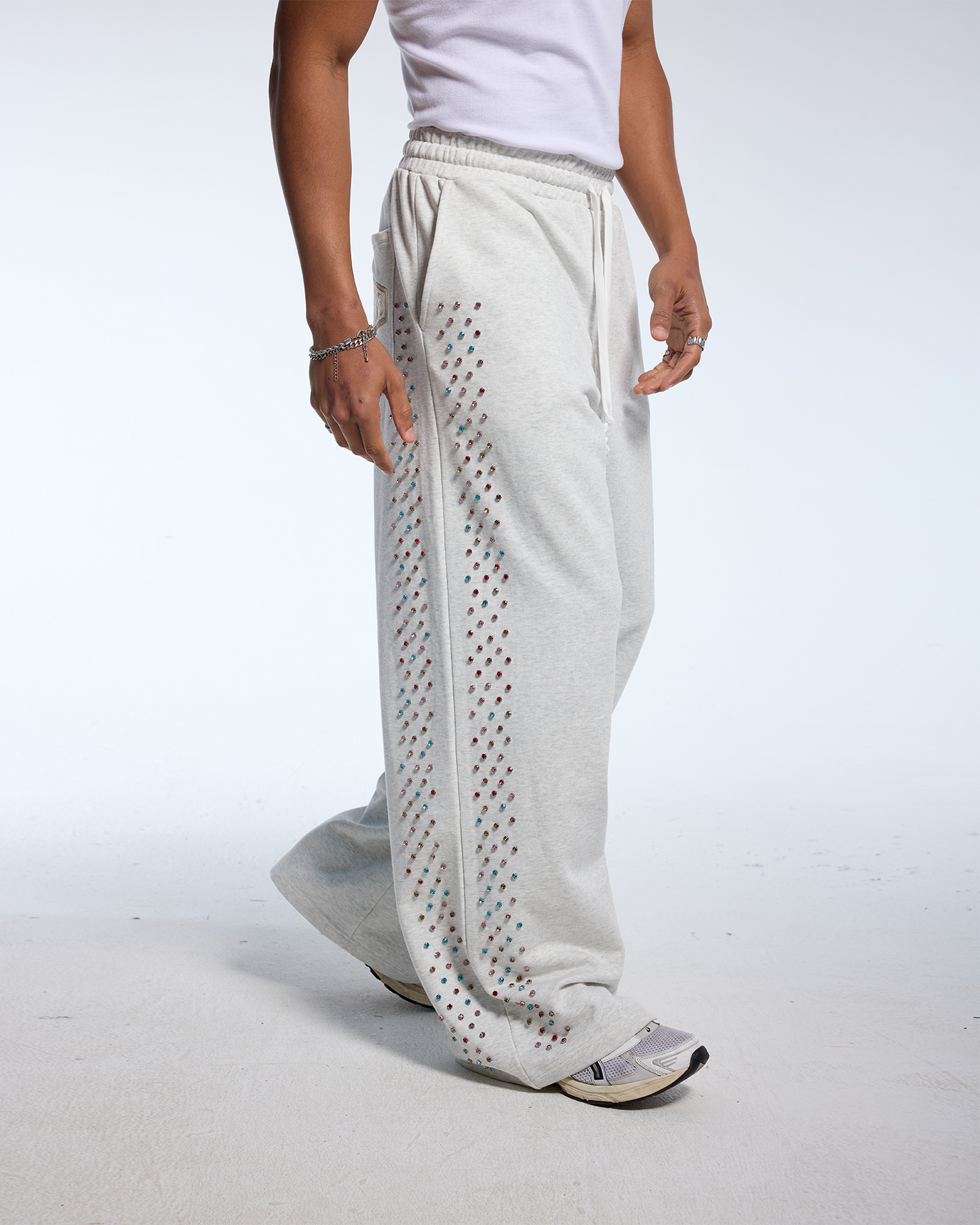 Crystal Cactus Sweats - Grey