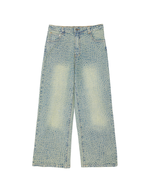 Snakeskin Denim