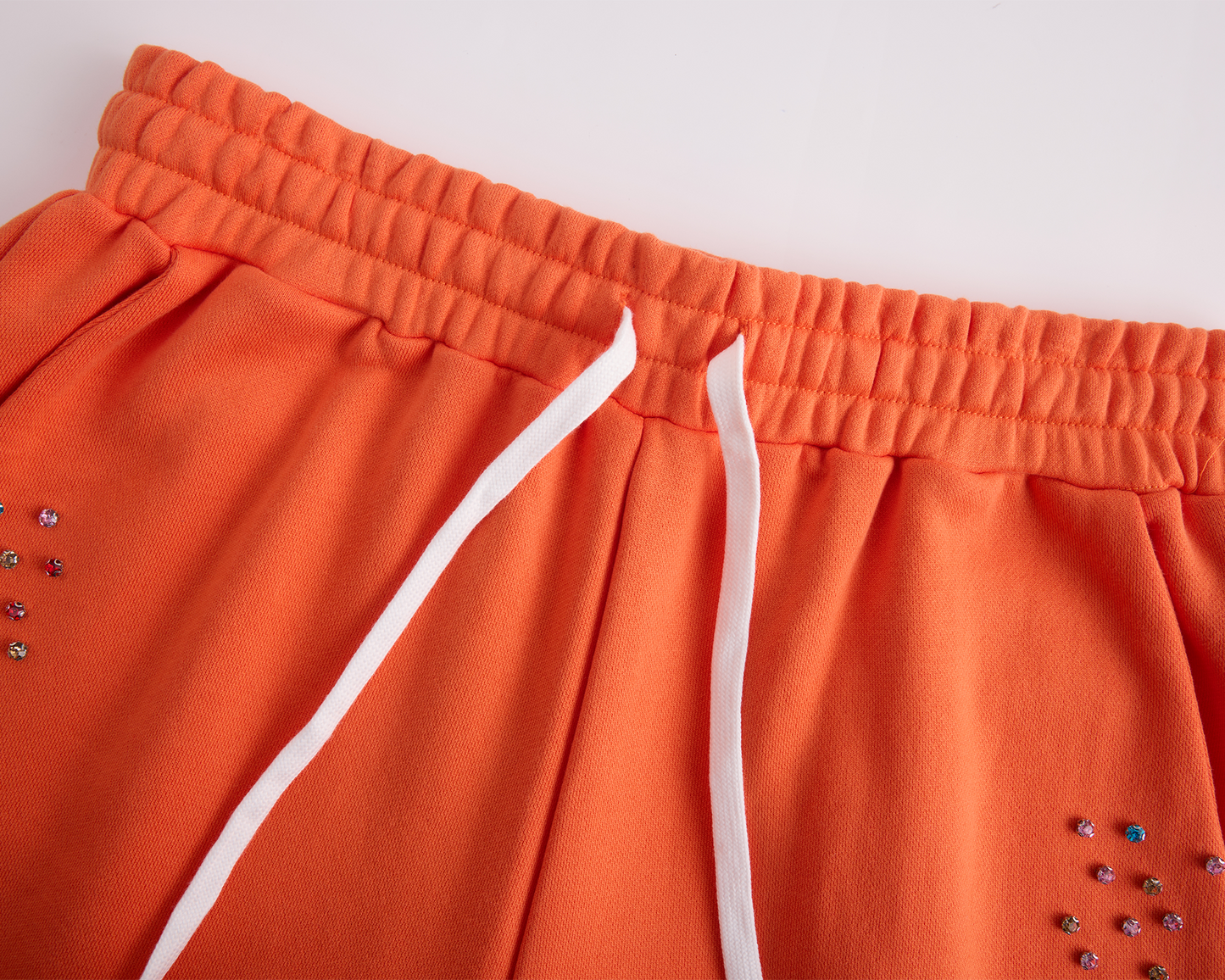 Crystal Cactus Sweat Shorts - Orange