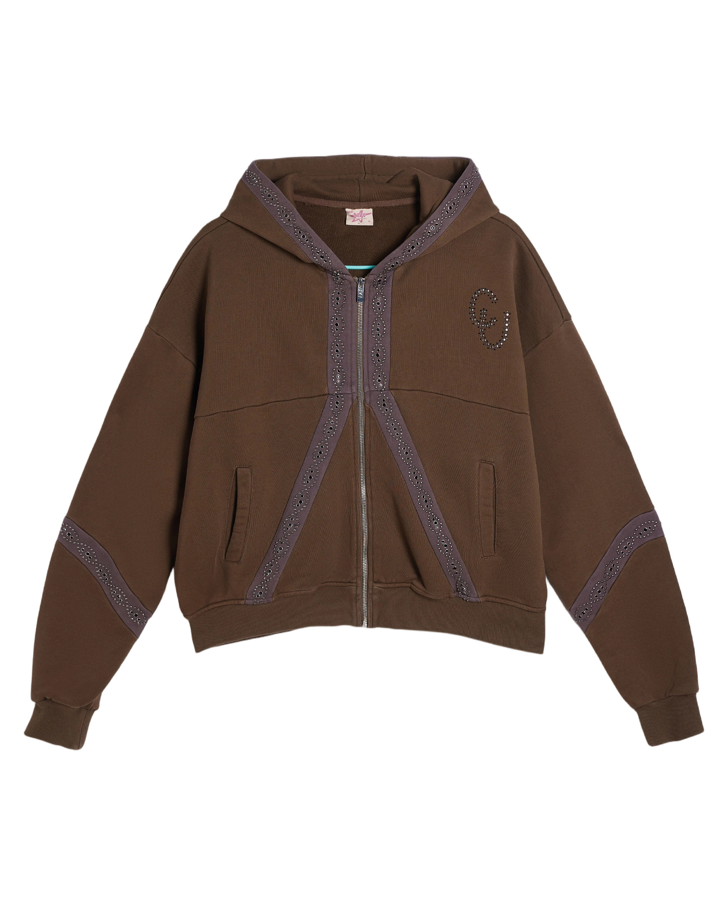 Crystal Cross ZIP UP HOODIE