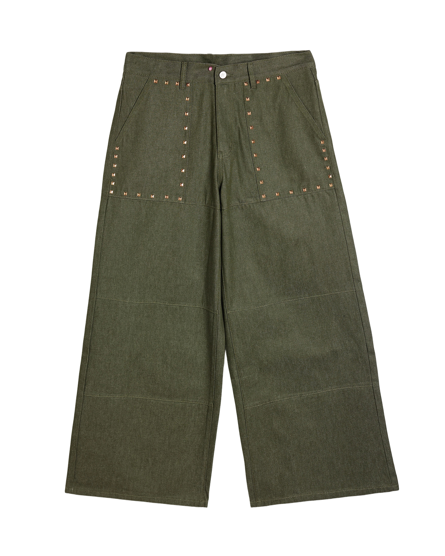 STUDDED FATIGUE PANTS
