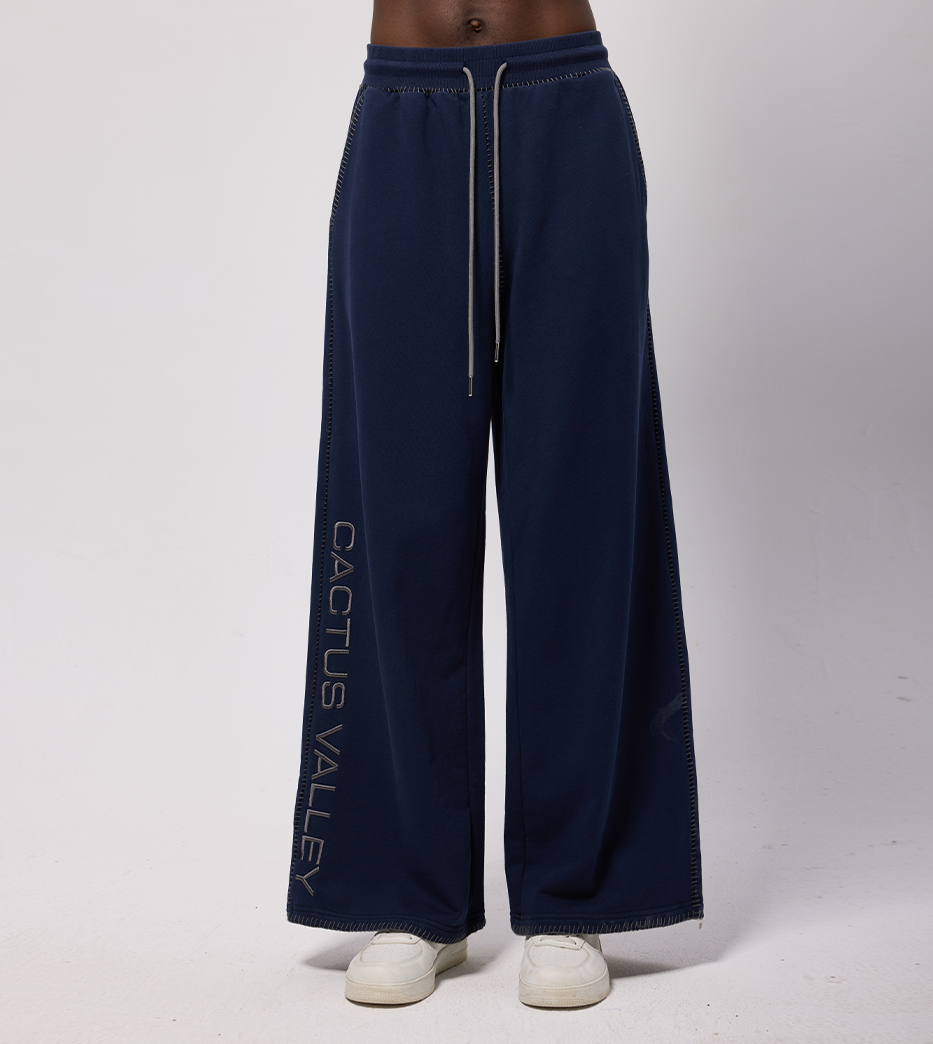 BLANKET STITCH SWEATPANTS