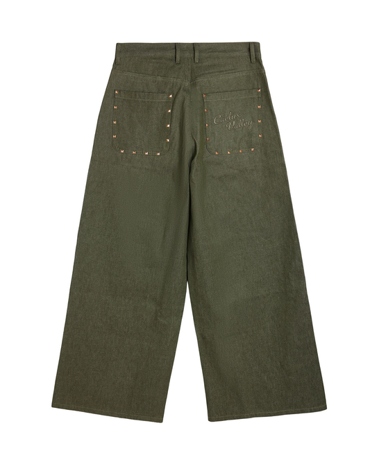 STUDDED FATIGUE PANTS