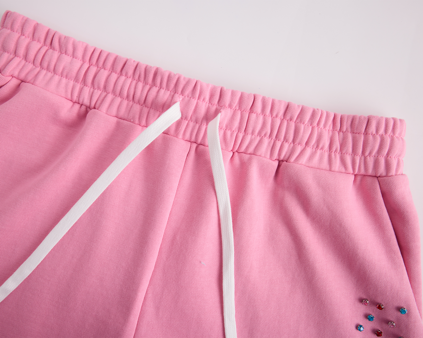 Crystal Cactus Sweat Shorts - Pink