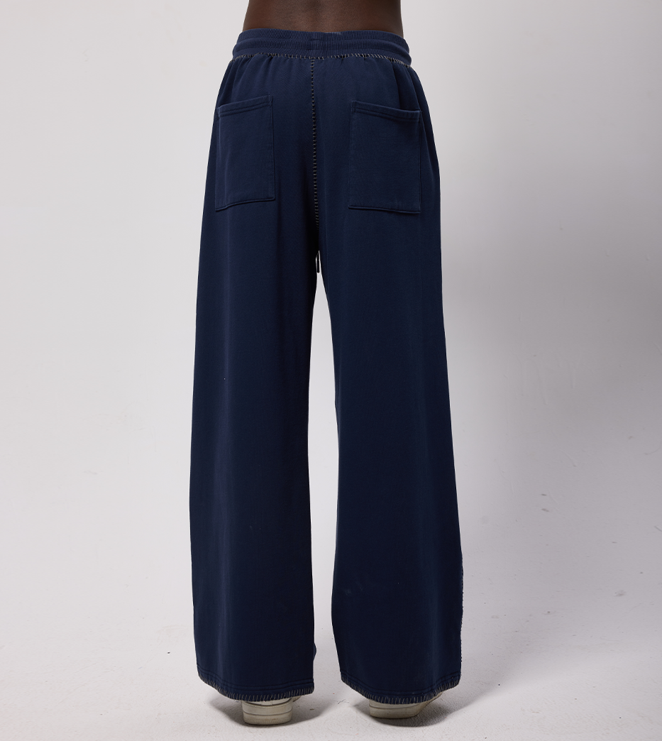 BLANKET STITCH SWEATPANTS
