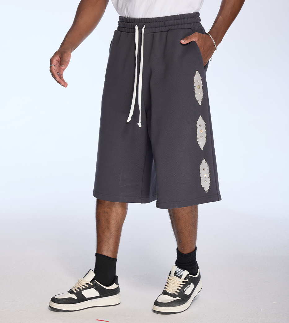 Studded Sweat Shorts