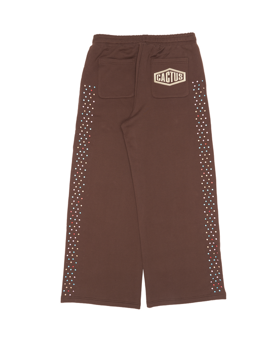 CRYSTAL CACTUS SWEATS - BROWN