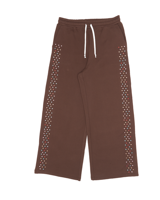 CRYSTAL CACTUS SWEATS - BROWN