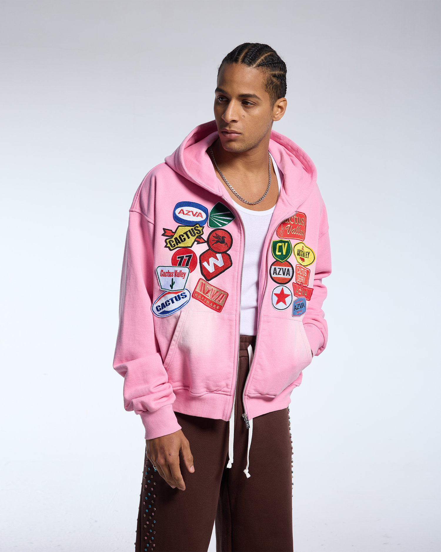 Rest Stop Hoodie - Pink – AZVA Rest Stop Hoodie - Pink – AZVA