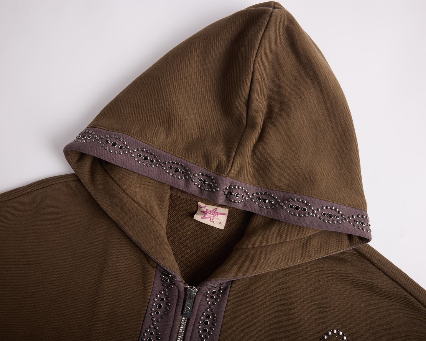 Crystal Cross ZIP UP HOODIE
